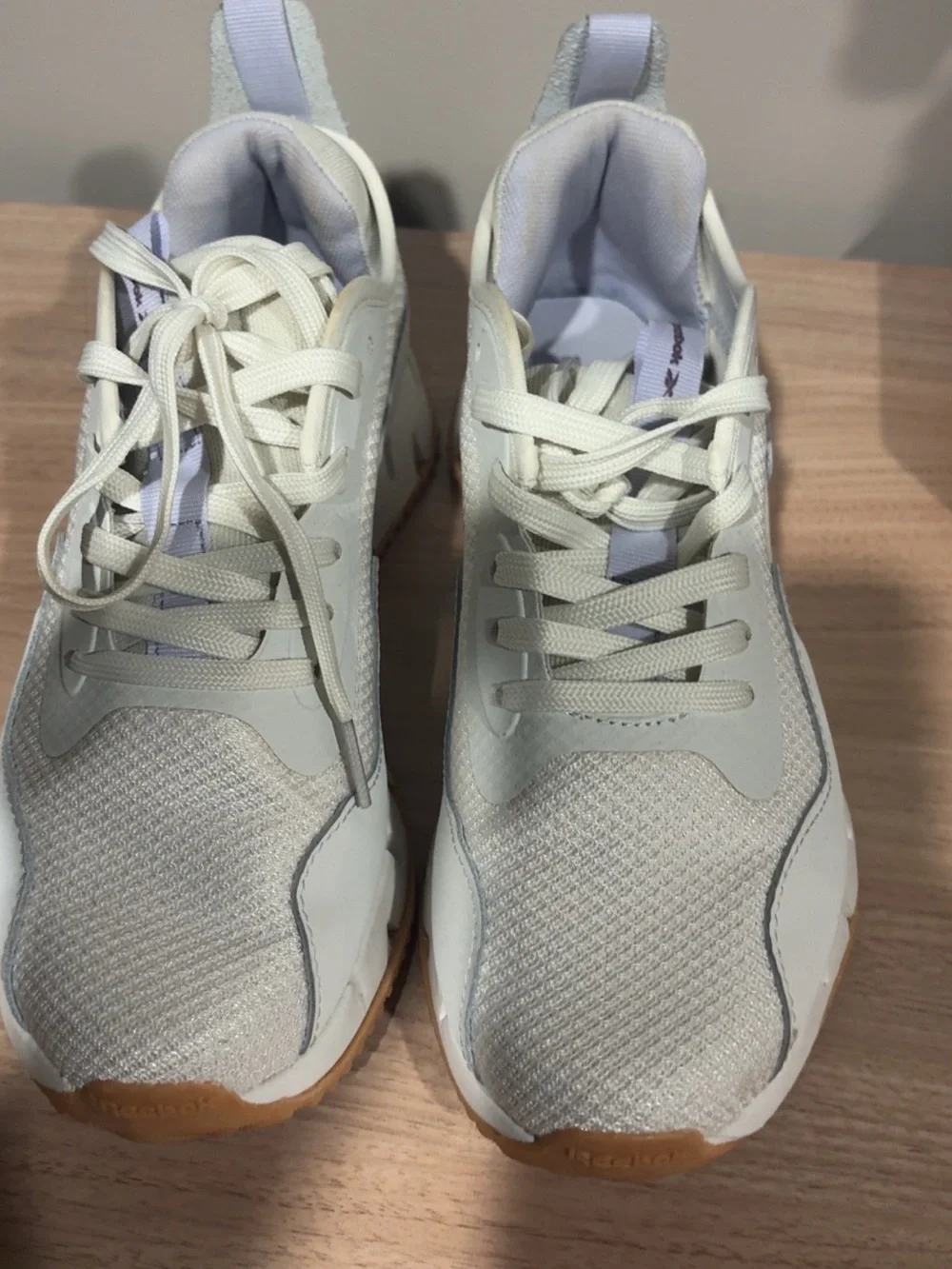 Reebok Women’s Cream and Gum-Soled Athletic Sneakers